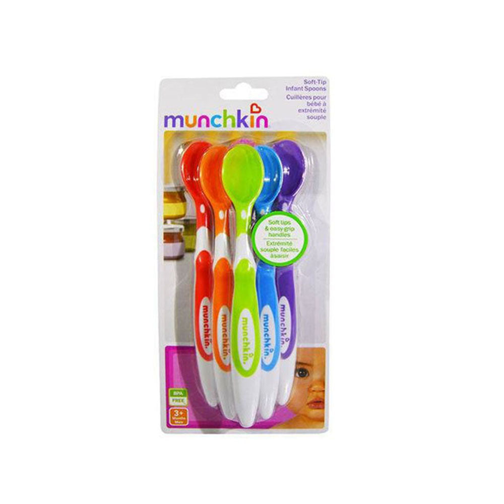 Kit com 6 collheres coloridas Munchkin