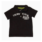 Camisa Polo Calvin Klein Baby Preta
