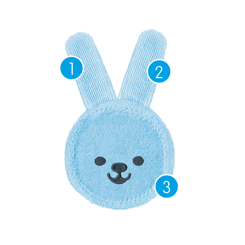 Luva de Cuidado Oral Infantil MAM - Oral Care Rabbit Azul