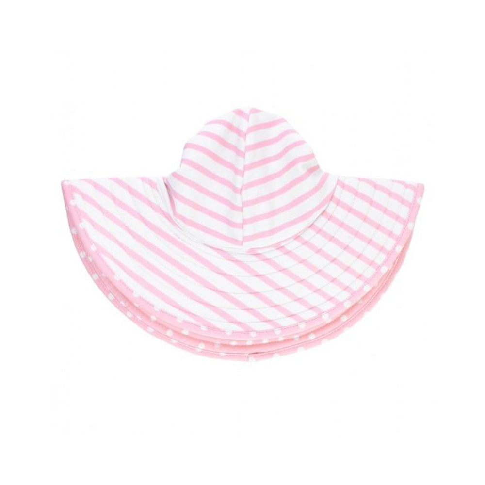Chapéu Infantil Ruffle Butts Pink Polka 0-12M